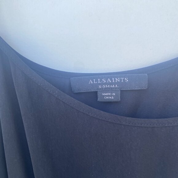 All Saints Lerin Pleated Maxi Dress, with Lace size XS - Picture 4 of 5